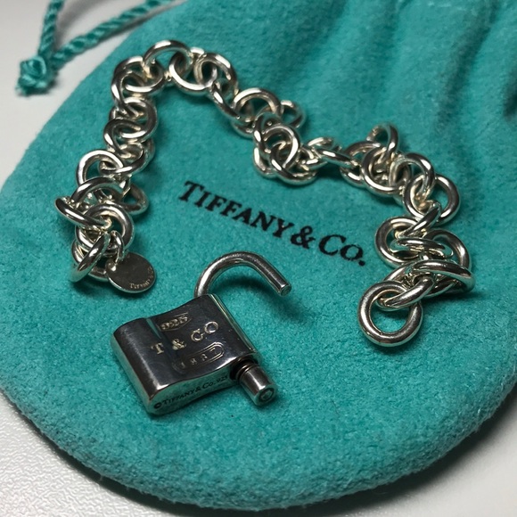 TIFFANY & CO. 1837 Padlock Charm Bracelet - Picture 7 of 9